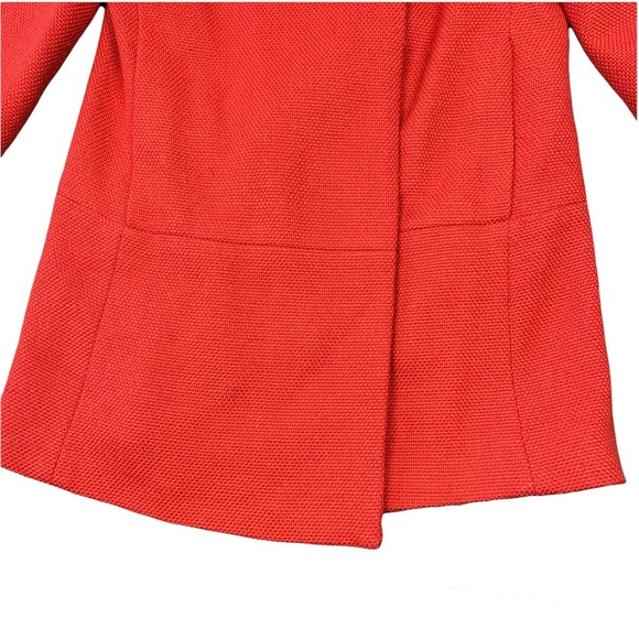 ❄️ Banana Republic Womens Orange Knit Double Breasted Pea Coat Jacket Size XS - Picture 6 of 11